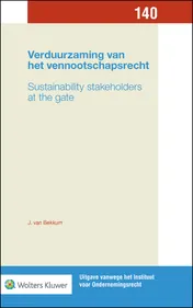 Omslag van Verduurzaming van het vennootschapsrecht