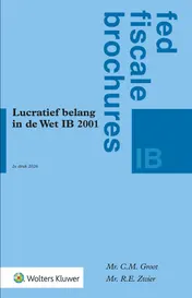 Omslag van Lucratief belang in de Wet IB 2001
