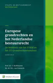 Omslag van Europese grondrechten en het Nederlandse bestuursrecht