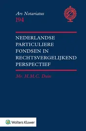 Omslag van Nederlandse particuliere fondsen in rechtsvergelijkend perspectief