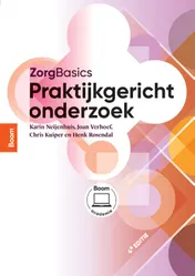 Omslag van ZorgBasics Praktijkgericht onderzoek