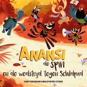 Omslag van Anansi de spin en de wedstrijd tegen Schildpad