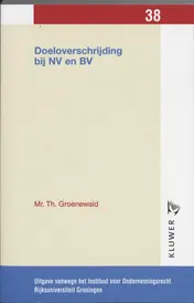 Omslag van Doeloverschrijding bij NV en BV