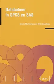 Omslag van Databeheer mrt SPSS en SAS