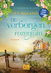 Omslag van De verborgen rozentuin - Grote Letter Uitgave