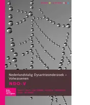 Omslag van Nederlandstalig Dysartrie Onderzoek volwassenen (NDO-V) - complete set
