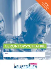 Omslag van Keuzedeel Gerontopsychiatrie