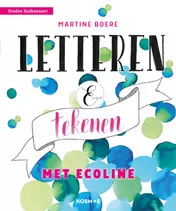 Omslag van Letteren & tekenen met ecoline