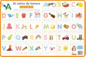 Omslag van Educatieve onderleggers - Ik oefen de letters van A tot Z!