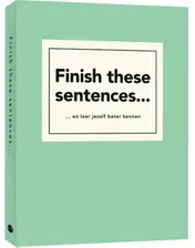 Omslag van Finish these sentences…