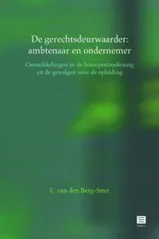 Omslag van De gerechtsdeurwaarder: ambtenaar en ondernemer