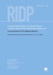 Omslag van Criminalisation of AI-related offences