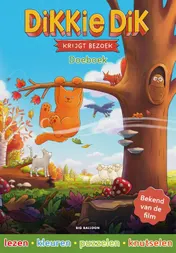 Omslag van Dikkie Dik krijgt bezoek doeboek