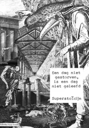 Omslag van Een dag niet gestorven, is een dag niet geleefd