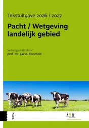 Omslag van Pacht / Wetgeving landelijk gebied