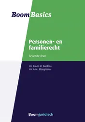 Omslag van Boom Basics Personen- en familierecht