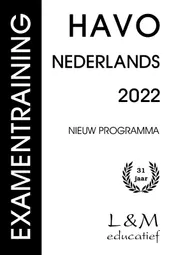 Omslag van Examentraining Havo Nederlands 2022