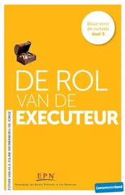 Omslag van De rol van de executeur