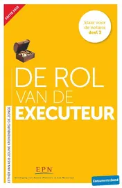 Omslag van De rol van de executeur