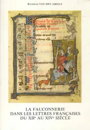 Omslag van Fauconnerie lettres francaises 12e-14es