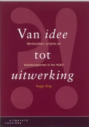 Omslag van Van idee tot uitwerking