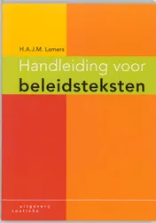 Omslag van Handleiding voor beleidsteksten