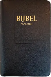 Omslag van Bijbel (SV) met psalmen (ritmisch) - met goudsnee, rits en duimgrepen