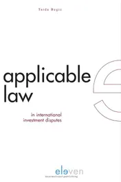 Omslag van The applicable law in investment disputes