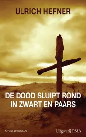 Omslag van De dood sluipt rond in zwart en paars