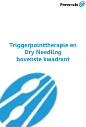 Omslag van Module 2: Triggerpointtherapie en dry needling bovenste kwadrant