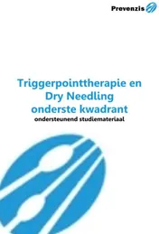 Omslag van Module 3: Triggerpointtherapie en dry needling onderste kwadrant Studiemateriaal
