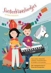 Omslag van Sinterklaasliedjes in kleurnotatie