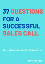 Omslag van 37 Questions for a successful sales call