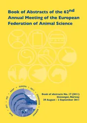 Omslag van Book of Abstracts of the 62nd Annual Meeting of the European Association for Animal Production