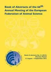 Omslag van Book of Abstracts of the 66th Annual Meeting of the European Association for Animal Production