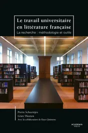Omslag van Le travail universitaire en litterature française