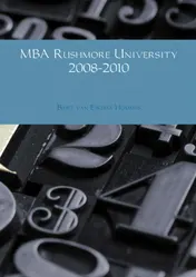 Omslag van MBA Rushmore University 2008-2010