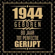 Omslag van 1944 Geboren 80 Jaar Tot Perfectie Gerijpt