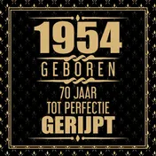 Omslag van 1954 Geboren 70 Jaar Tot Perfectie Gerijpt