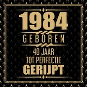 Omslag van 1984 Geboren 40 Jaar Tot Perfectie Gerijpt