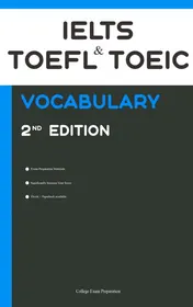 Omslag van IELTS, TOEFL, and TOEIC Vocabulary 2020 Second Edition