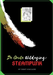 Omslag van volwassenen kleurboek De Grote Uitdaging : Steampunk
