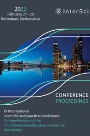 Omslag van Conference Proceedings - IX International scientific and practical conference "Formation of ideas about the position and role of science"