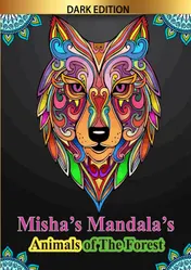 Omslag van Misha's mandala's: Animals of the forest
