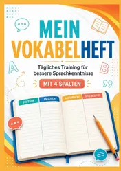 Omslag van MEIN VOKABELHEFT: mit 4 Spalten