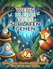 Omslag van Wenn kleine Tiere schlafen gehen