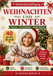 Omslag van Weihnachten und Winter - Malbuch für Senioren