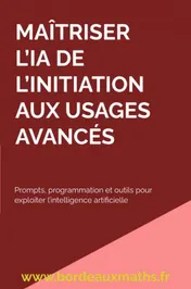 Omslag van Maîtriser l’IA De l’initiation aux usages avancés