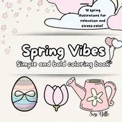 Omslag van Spring Vibes coloring book