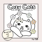 Omslag van Cozy Cats Coloring Book
